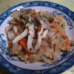 鲜菇烩豆包的做法[图]