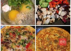 海苔蔬菜烘蛋的做法图解1