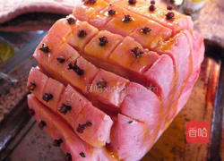丁香蜜烤火腿肉的做法图解3