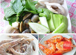 橄榄磨菇酱拌海味的做法图解1