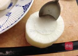 虾肉酿白萝卜的做法图解4