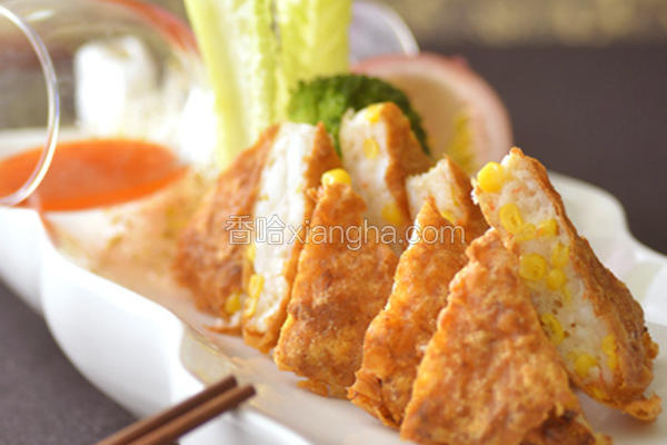 玉米虾饼