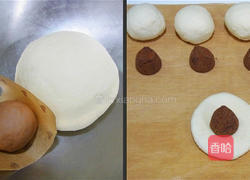 松露巧克力圆仔包的做法图解2