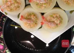 虾肉酿白萝卜的做法图解10
