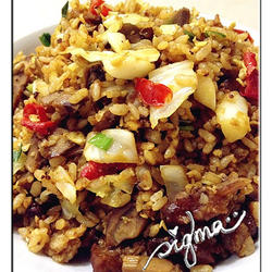 炸酱炒剩菜肉饭的做法[图]
