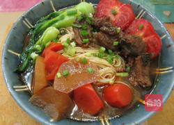 番茄牛肉面的做法图解8