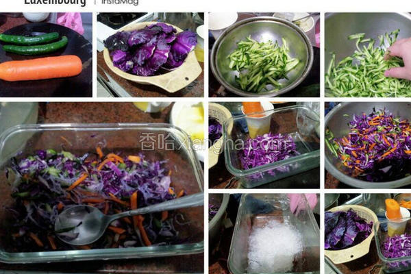 凉拌紫高丽菜
