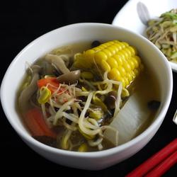 黑豆芽味噌汤的做法[图]