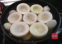 虾肉酿白萝卜的做法图解6