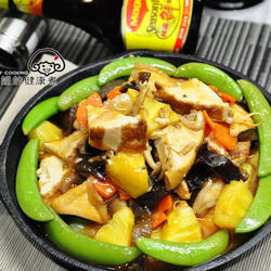 波萝铁板豆腐的做法[图]