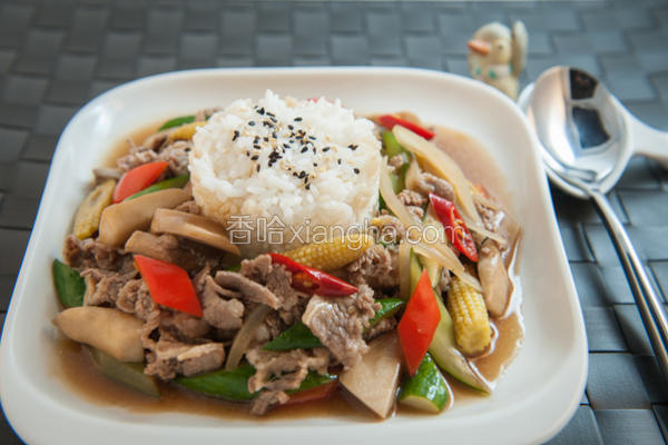 蚝油牛肉饭