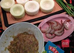 虾肉酿白萝卜的做法图解5