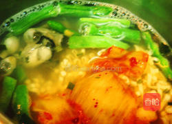 鲜蚵泡菜面的做法图解5