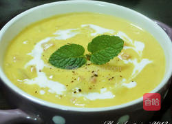 火腿南瓜浓汤的做法图解5