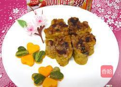 南瓜咖哩油葱粿的做法图解9