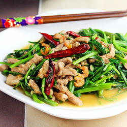 空心菜炒肉丝的做法[图]