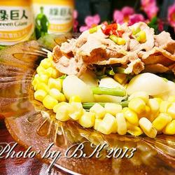 鲜蔬玉米炒猪肉片的做法[图]