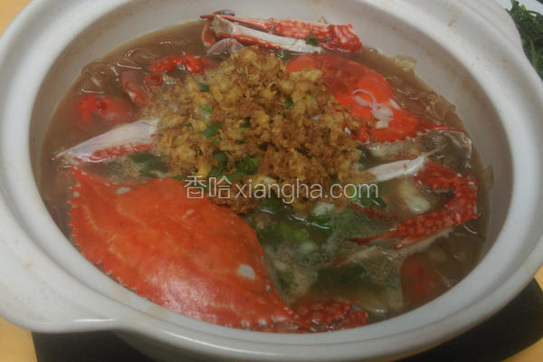 螃蟹粉丝煲
