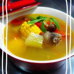 五蔬鸡汤的做法[图]