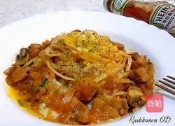 茄香蘑菇猪肉面的做法图解6