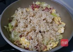 培根高丽菜炒饭的做法图解5