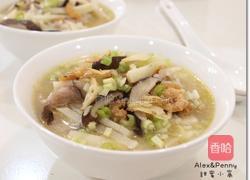 香菇咸粥的做法图解3