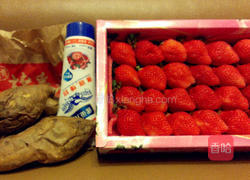 草莓地瓜茶巾绞的做法图解1