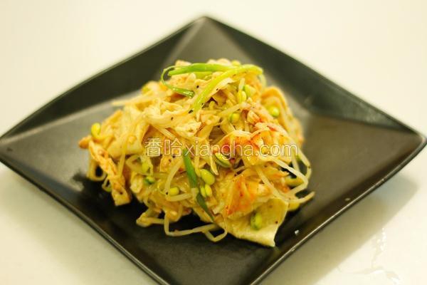 黄豆芽鲜拌豆皮