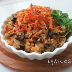 低卡樱花虾油饭的做法[图]