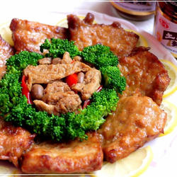 土豆面筋卤猪排的做法[图]