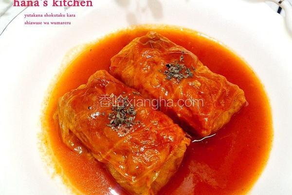 高丽菜肉卷及