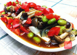 蔬菜皮蛋热豆腐的做法图解4