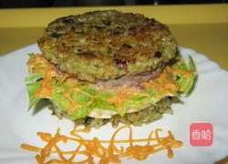 蔬菜泥米汉堡的做法图解5