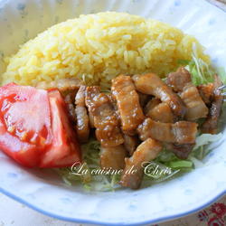 姜汁烧肉佐姜黄饭的做法[图]