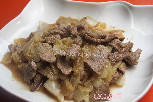 香蒜牛肉片炒苦瓜