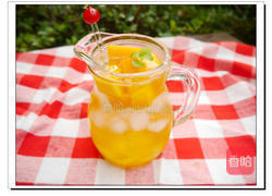 芒果气泡饮的做法图解3