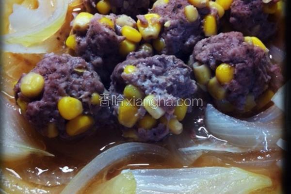 　玉米牛肉丸　