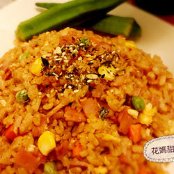 茄酱火腿蛋炒饭的做法[图]