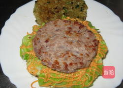 蔬菜泥米汉堡的做法图解4