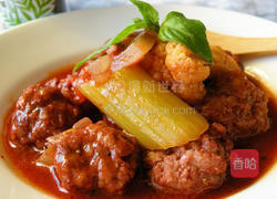 迷迭香丸子炖菜的做法图解8