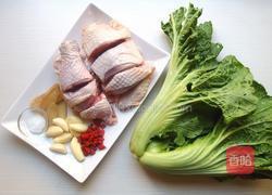 芥菜蒜头鸡汤的做法图解1