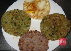 蔬菜泥米汉堡的做法图解3