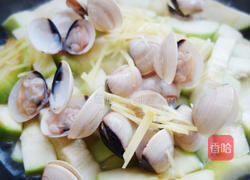 蛤蜊丝瓜的做法图解4