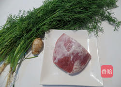 茴香炒肉丝的做法图解1