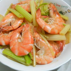 麻油芹菜虾的做法[图]