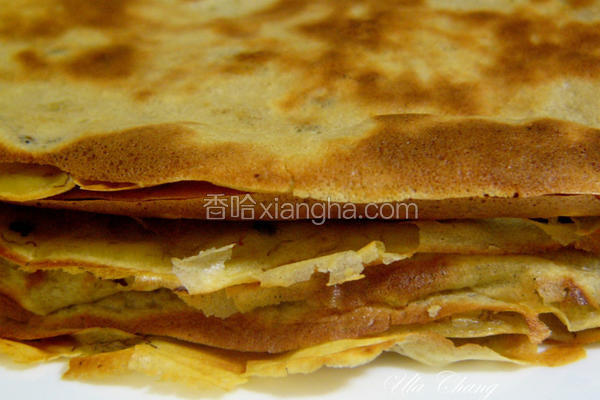 黑糖芝麻香蕉煎饼