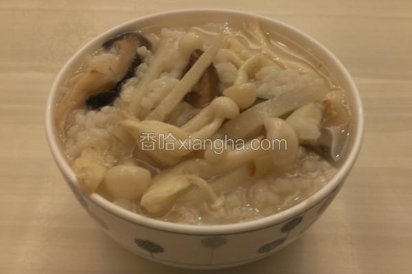 菇菇笋丝粥