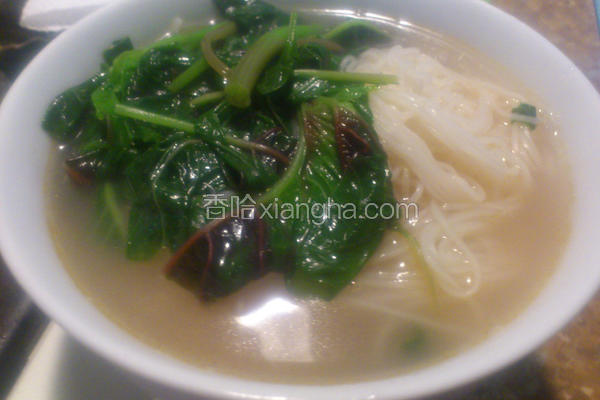 红苋菜麻油面线