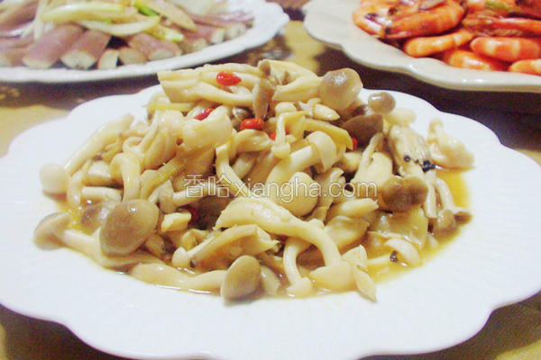 麻油双菇