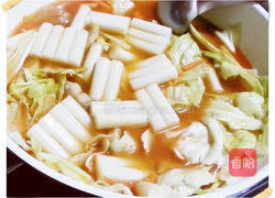起司泡菜年糕汤的做法图解6